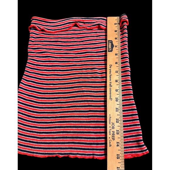 Vintage Garland Y2k Tube Top Striped Goth Grunge Sz S-M-L Girly Punk Strapless - Picture 5 of 8